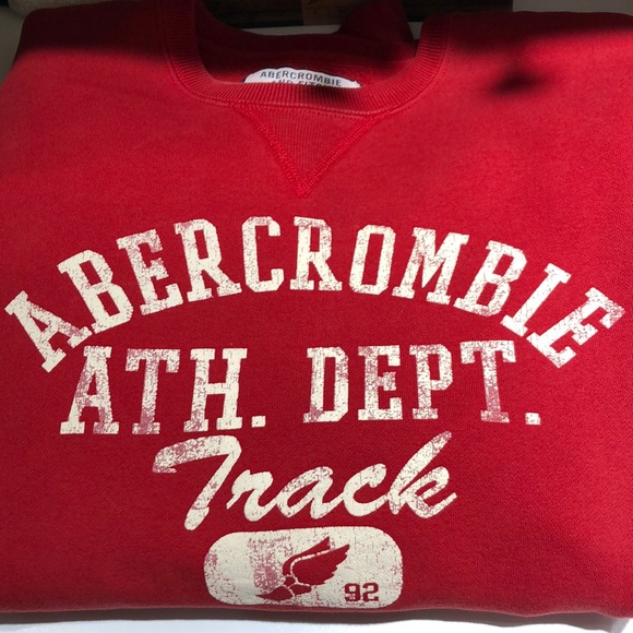 Abercrombie & Fitch Other - Abercrombie & Fitch Vintage Red Track Graphic Sweatshirt Size Medium